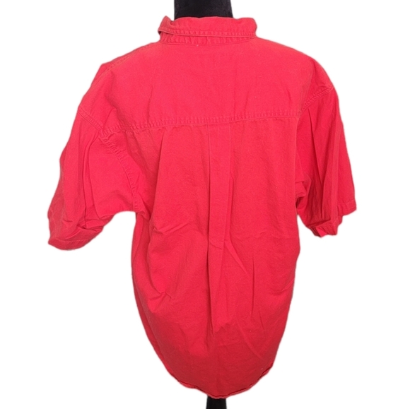 Vintage Nascar Dale Earnhardt Jr. #8 Red Button Down Shirt - Picture 3 of 4